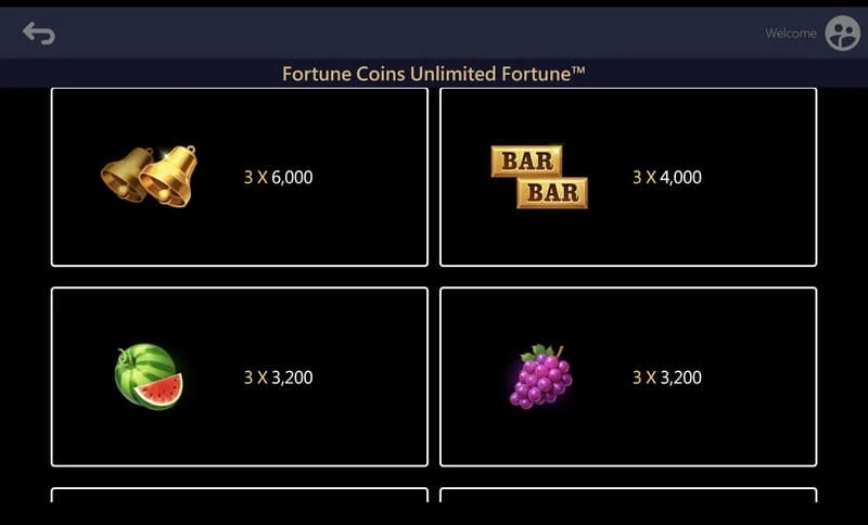 Fortune Coins Unlimited Fortune – Erweitertes Feld 3x5 mit Münzsammlung